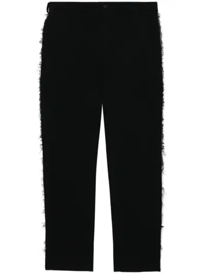 Black Comme Des Garçons mid-rise straight-leg trousers