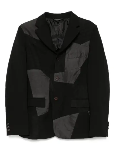 Black Comme Des Garçons patchwork blazer
