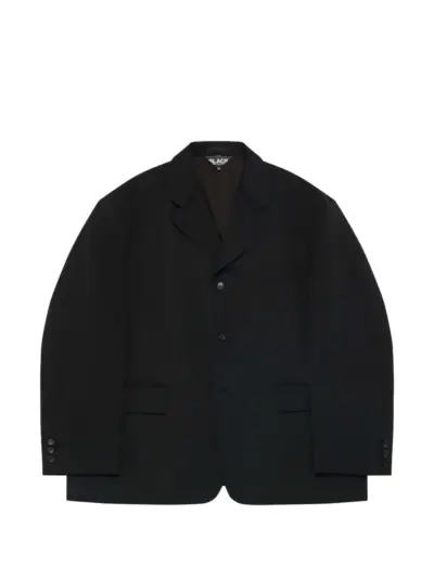 Black Comme Des Garçons single-breasted wool blazer