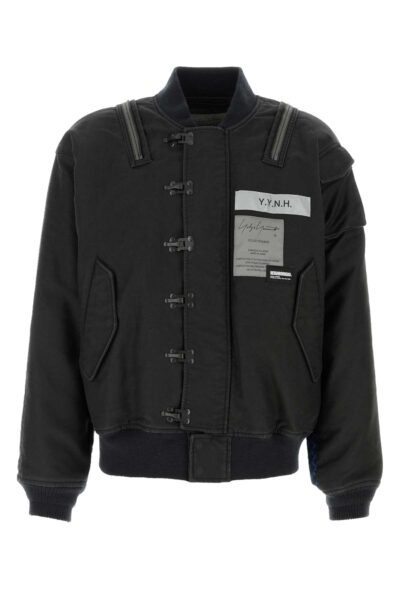 Black Denim Yohji Yamamoto X Neighborhood Bomber Jacket Giubbini - Men