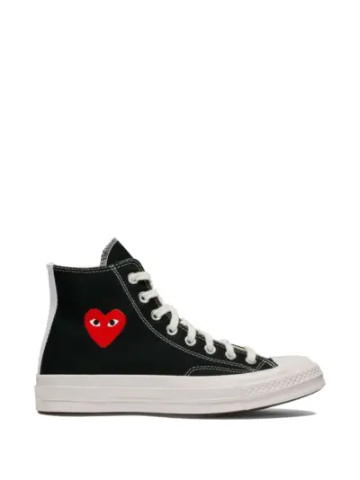 Comme Des Garçons Play x Converse logo-print sneakers - Black