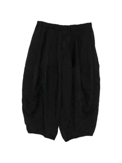 Comme Des Garçons crinkled balloon-leg shorts - Black