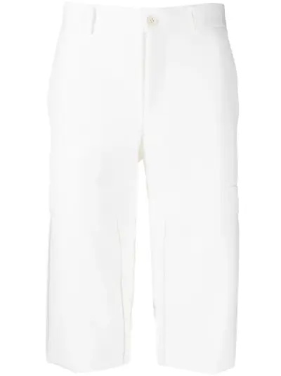 Comme des Garçons Homme Plus cropped tailored trousers - White
