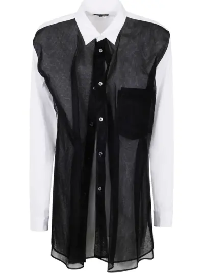 Comme des Garçons Homme Plus layered short - White