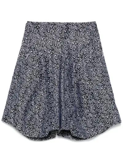 Comme des Garçons Homme Plus paisley jacquard shorts - Black
