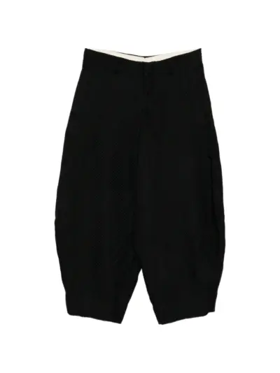 Comme des Garçons Homme Plus textured trousers - Black