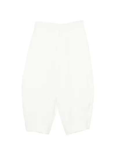 Comme des Garçons Homme Plus textured trousers - White