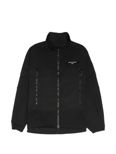 Comme des Garçons Homme logo-patch panelled jacket - Black