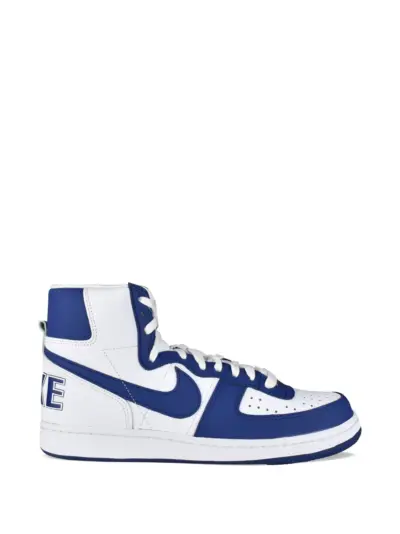 Comme des Garçons Homme x Nike high-top swoosh sneakers - White
