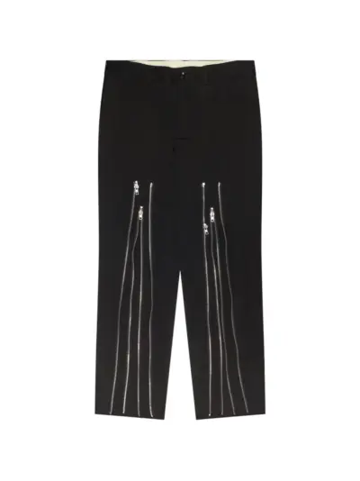 Comme des Garçons Homme zip-detail trousers - Black