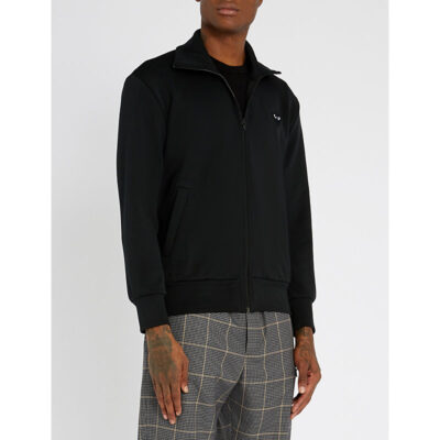 Comme des Garçons Mens Comme Des Garcons Play Heart-Appliqué Jersey Jacket