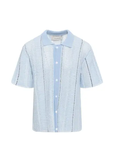 Feng Chen Wang knitted shirt - Blue