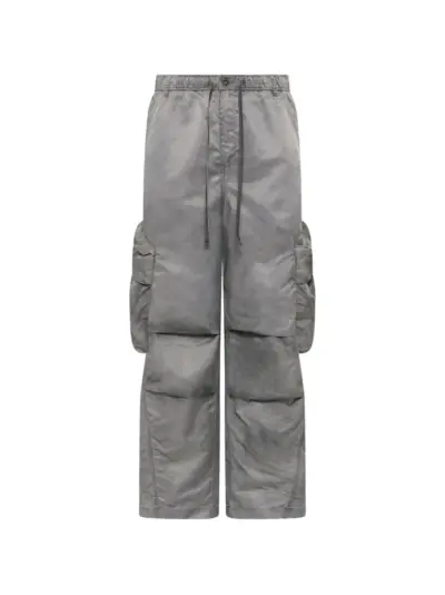 Feng Chen Wang sandwashed cargo pants - Grey