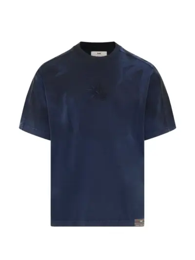 Feng Chen Wang x Lee logo-embroidered short-sleeve T-shirt - Blue