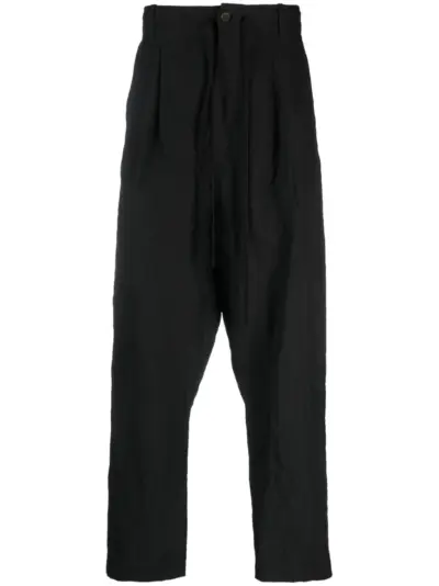 Forme D'expression linen sarouel trousers - Black