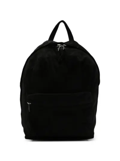 Giorgio Brato suede-panelled leather backpack - Black