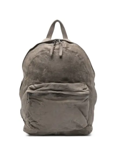 Giorgio Brato zip-fastening leather backpack - Grey
