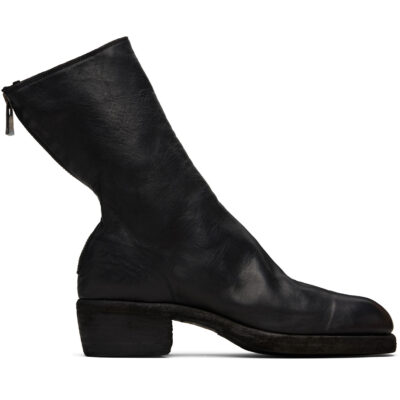 Guidi Black Back Zip Boots