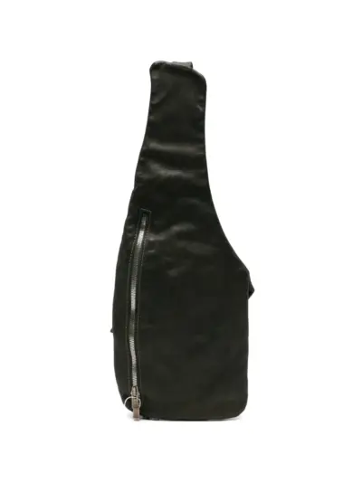 Guidi leather shoulder bag - Green