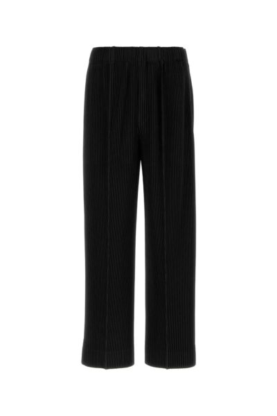 Homme Plisse' Issey Miyake Black Polyester Pant Exterior: Pantaloni - Men