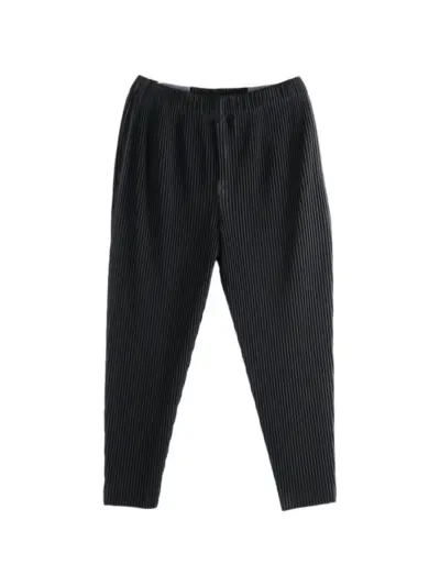 Homme Plissé Issey Miyake Monthly Colors : April pleated tapered trousers - Black