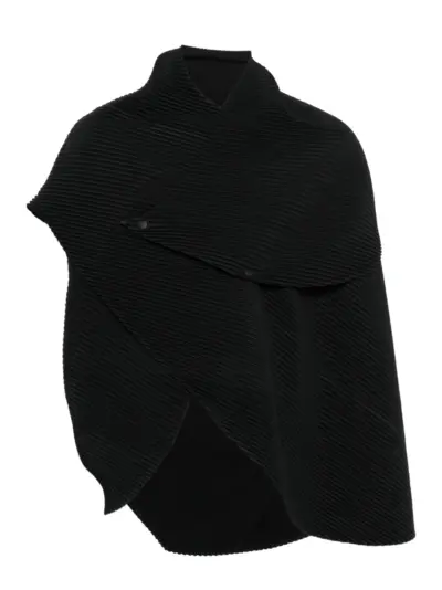 Homme Plissé Issey Miyake pleated button jacket - Black