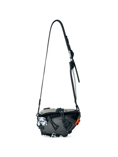 Innerraum panelled mesh messenger bag - Grey