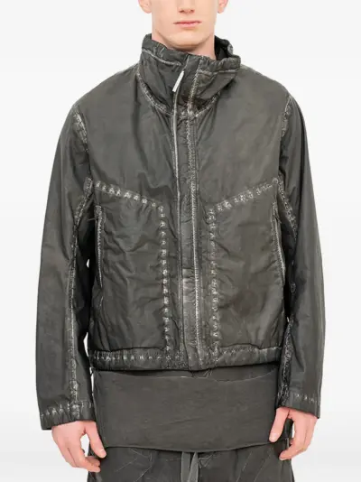 Isaac Sellam Experience Clairvoyant Membrane leather jacket - Grey