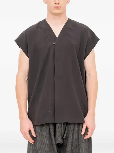 Jan Jan Van Essche V-neck sleeveless shirt - Grey