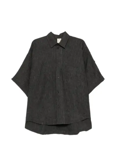 Jan Jan Van Essche striped short-sleeve shirt - Grey