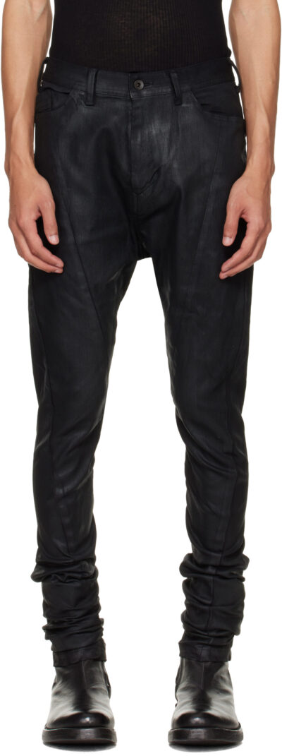 Julius Black Coated Gazelle Skinny Jeans