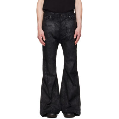Julius Black Coated Jet Jeans