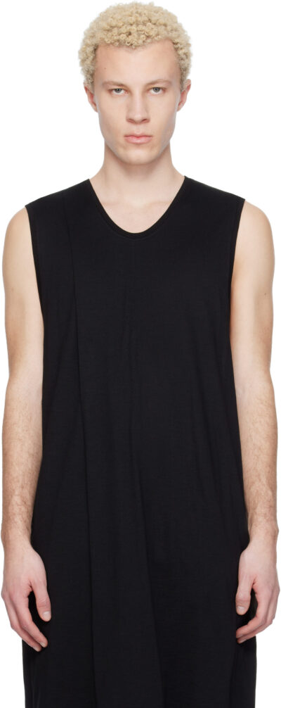 Julius Black Tuck Flare Vest T-shirt