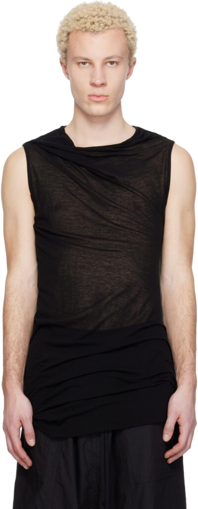Julius Black Twist Neck T-shirt