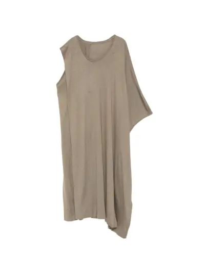 Julius asymmetric draped T-shirt - Neutrals