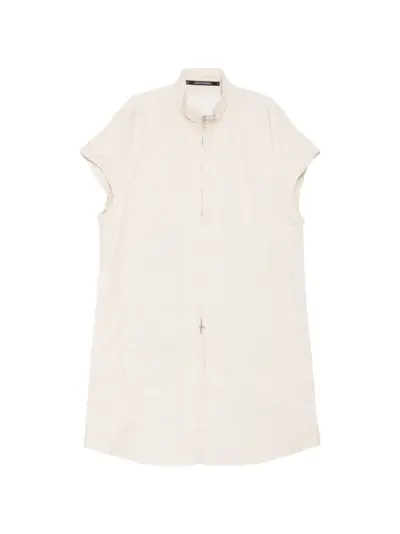 Julius creased short-sleeve jacket - Neutrals