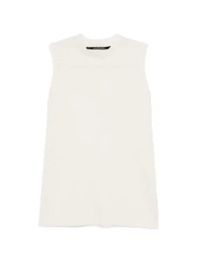 Julius sleeveless crew-neck T-shirt - Neutrals
