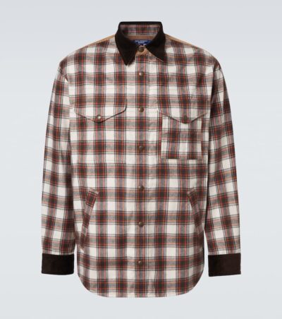 Junya Watanabe Checked cotton flannel jacket