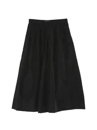Juun.J elasticated-waistband pleated palazzo pants - Black