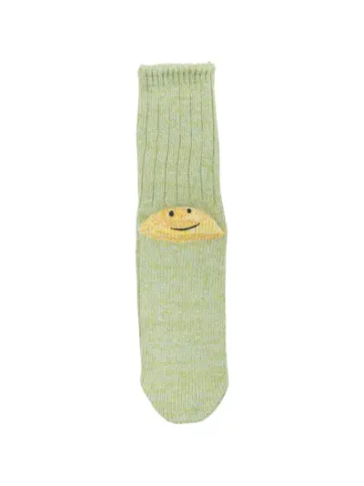 KAPITAL Rainbow Happy Heel intarsia-knit socks - Green