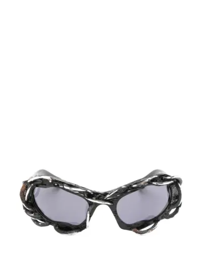 Kuboraum E22 Gorgone cat-eye frame sunglasses - Black
