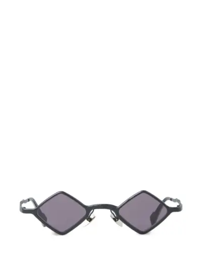 Kuboraum Z14 geometric-frame sunglasses - Black