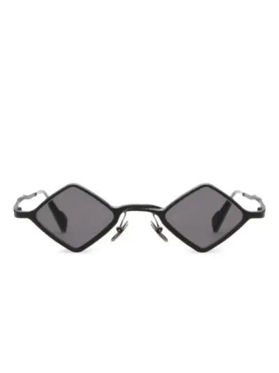 Kuboraum Z14 geometric-frame sunglasses - Black