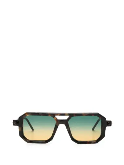 Kuboraum geometric sunglasses - Brown