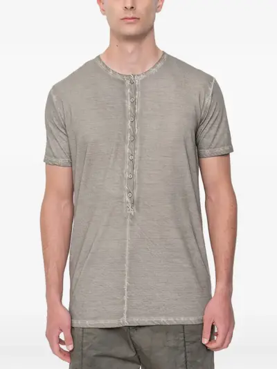 MD75 buttoned T-shirt - Grey