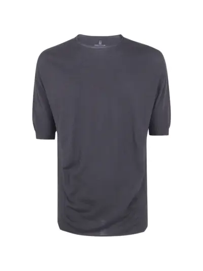 MD75 ribbed-trim T-shirt - Grey