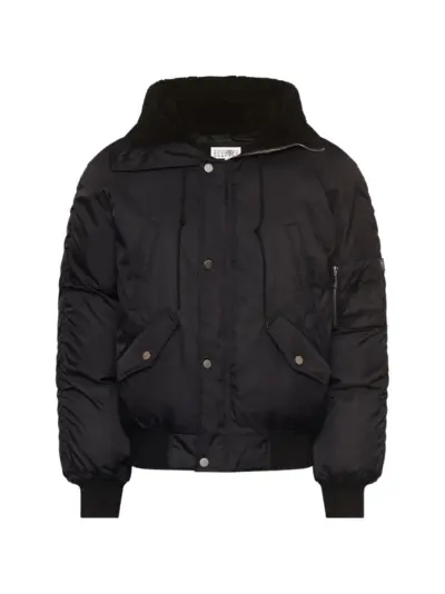 MM6 Maison Margiela hooded bomber jacket - Black