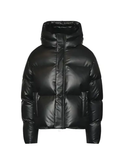 MM6 Maison Margiela hooded puffer jacket - Black