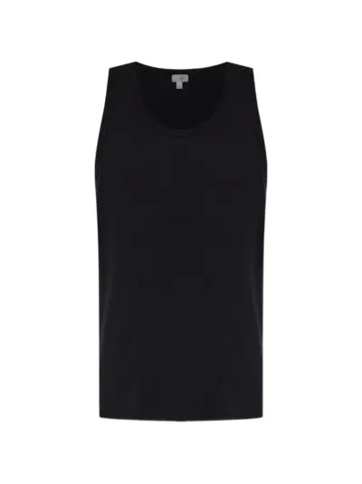 MM6 Maison Margiela logo-patch vest - Black