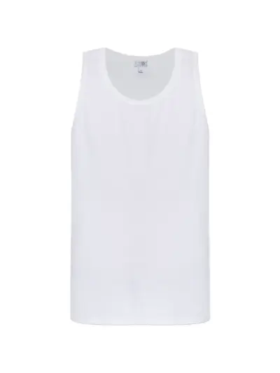 MM6 Maison Margiela logo-patch vest - White